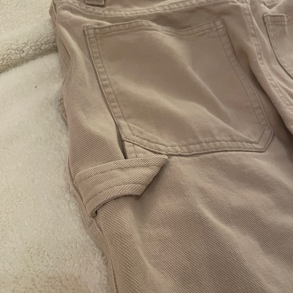 TNA utility pants, tan (beige) denim, size 2, side pocket, great condition - Picture 5 of 6